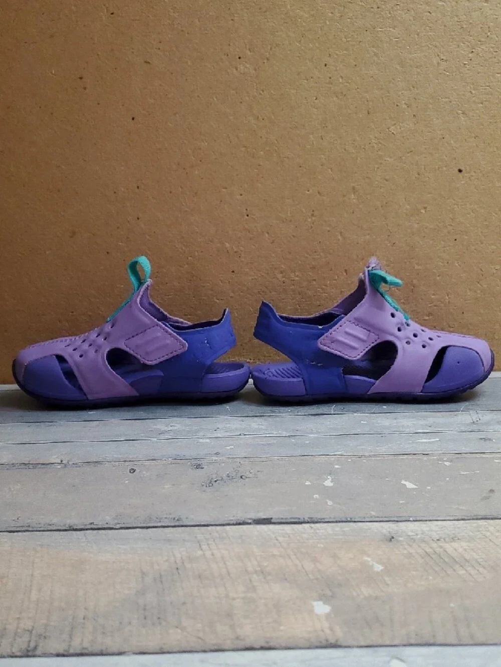 Nike Purple Sunray Slip Ons Size 6 C/12 cm